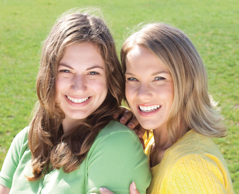 two smiling ladies