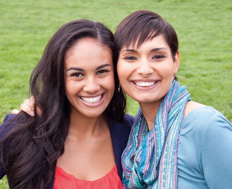 two smiling ladies